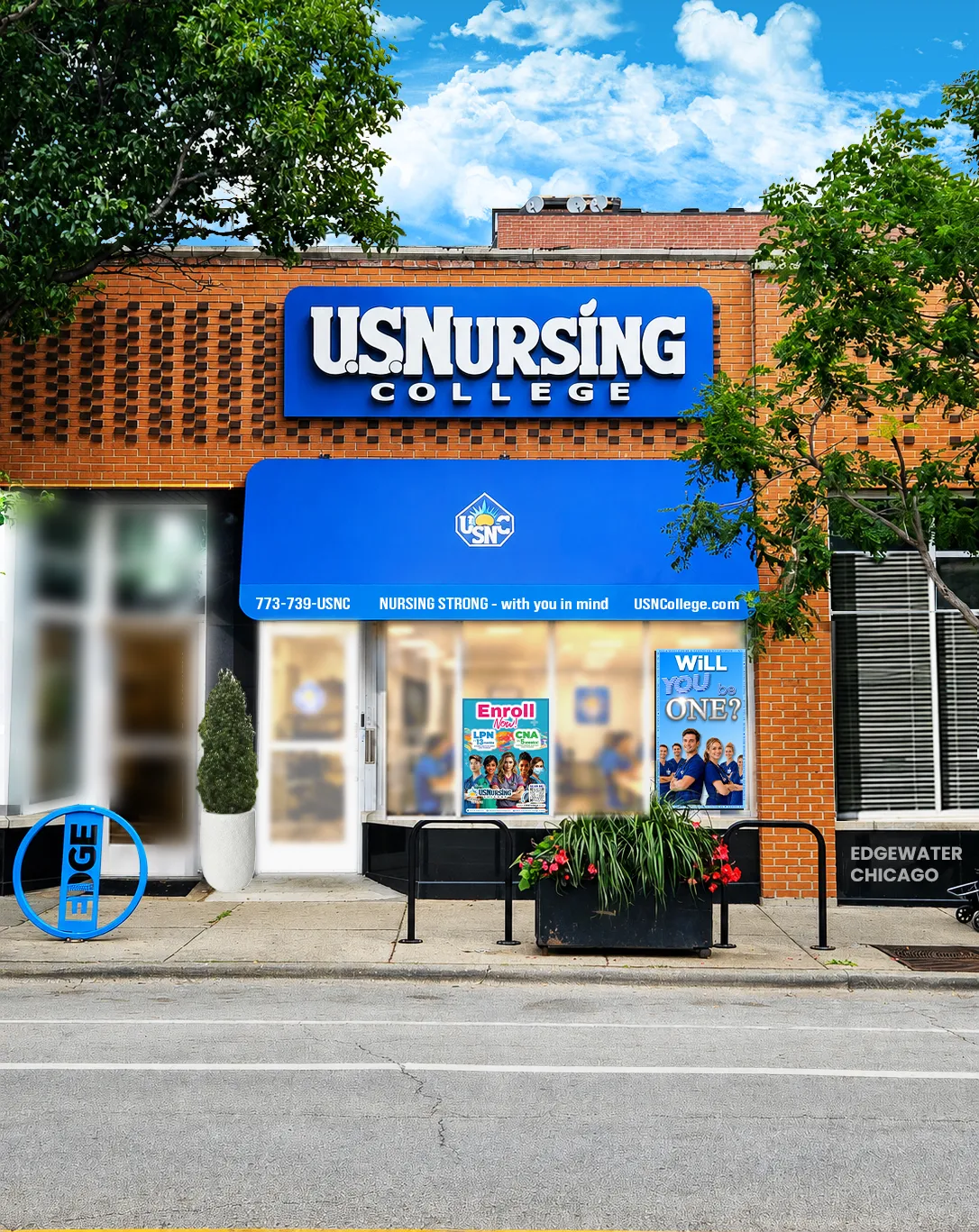 U.S. Nursing College campus at West Granville Avenue in Chicago